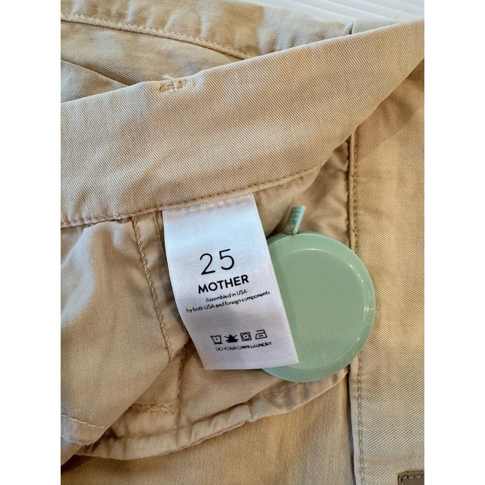 Mother The Shaker Prep Short Fray Killing Time Sesame Beige Cutoff Shorts 25 - Picture 5 of 16